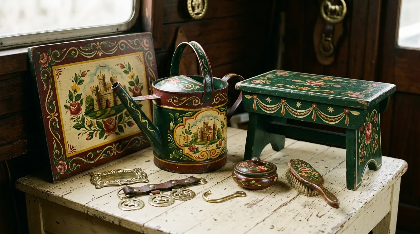 Canal boat art. Roses and castles.