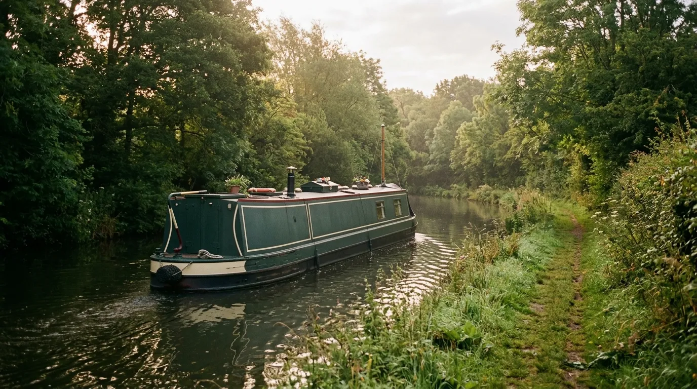 Canal boat gifts. Four miles an hour.