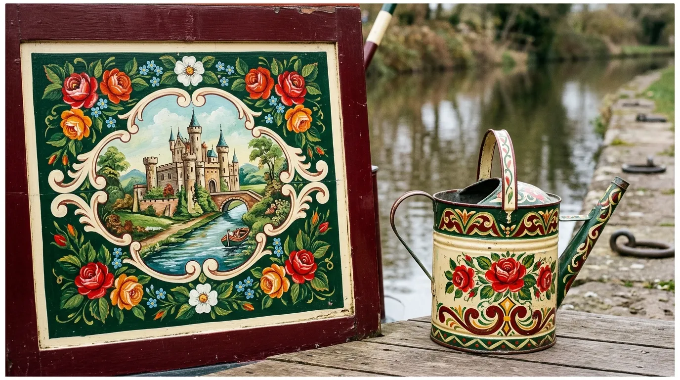 Roses and castles. The painted boats.
