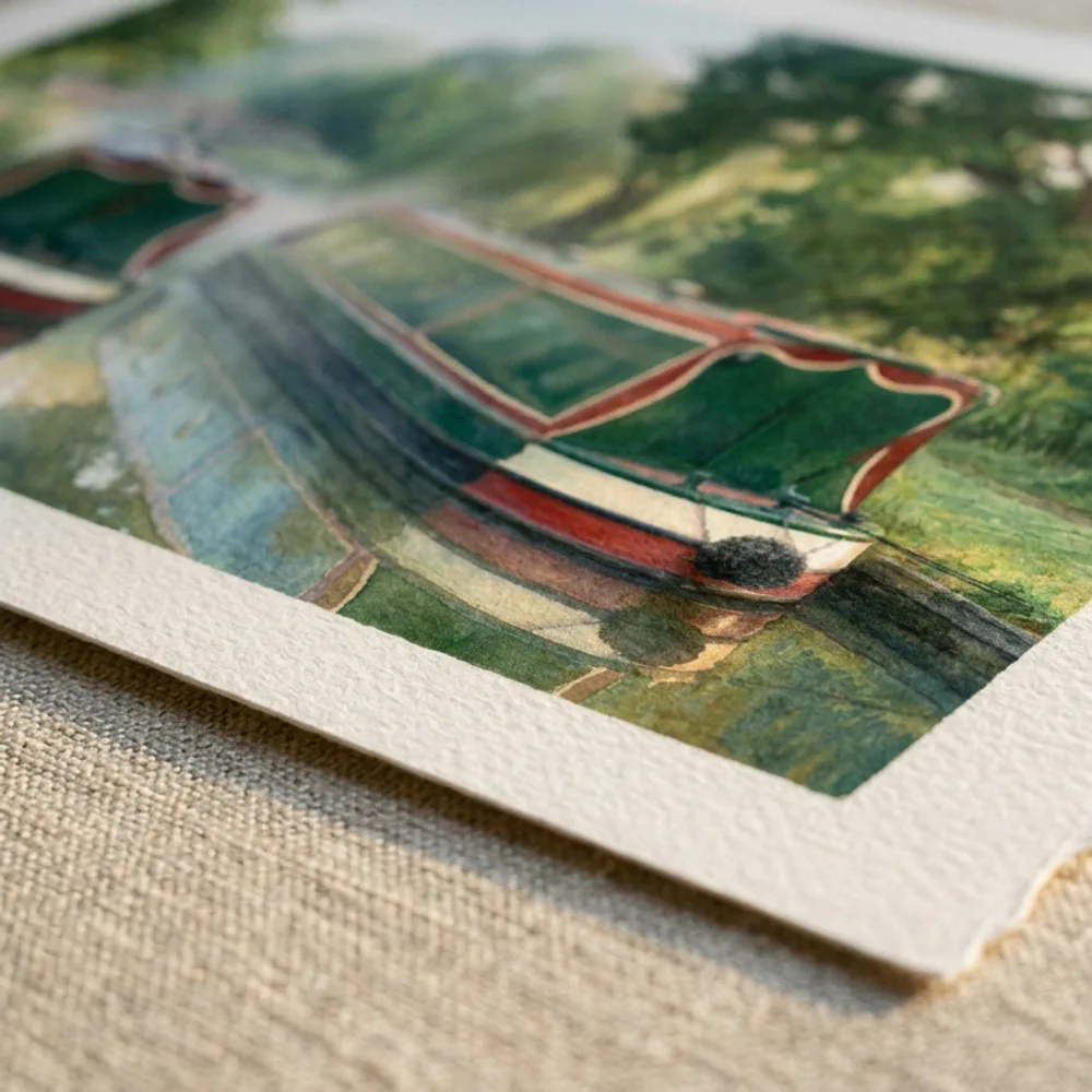 Print on thick archival cotton paper, close up